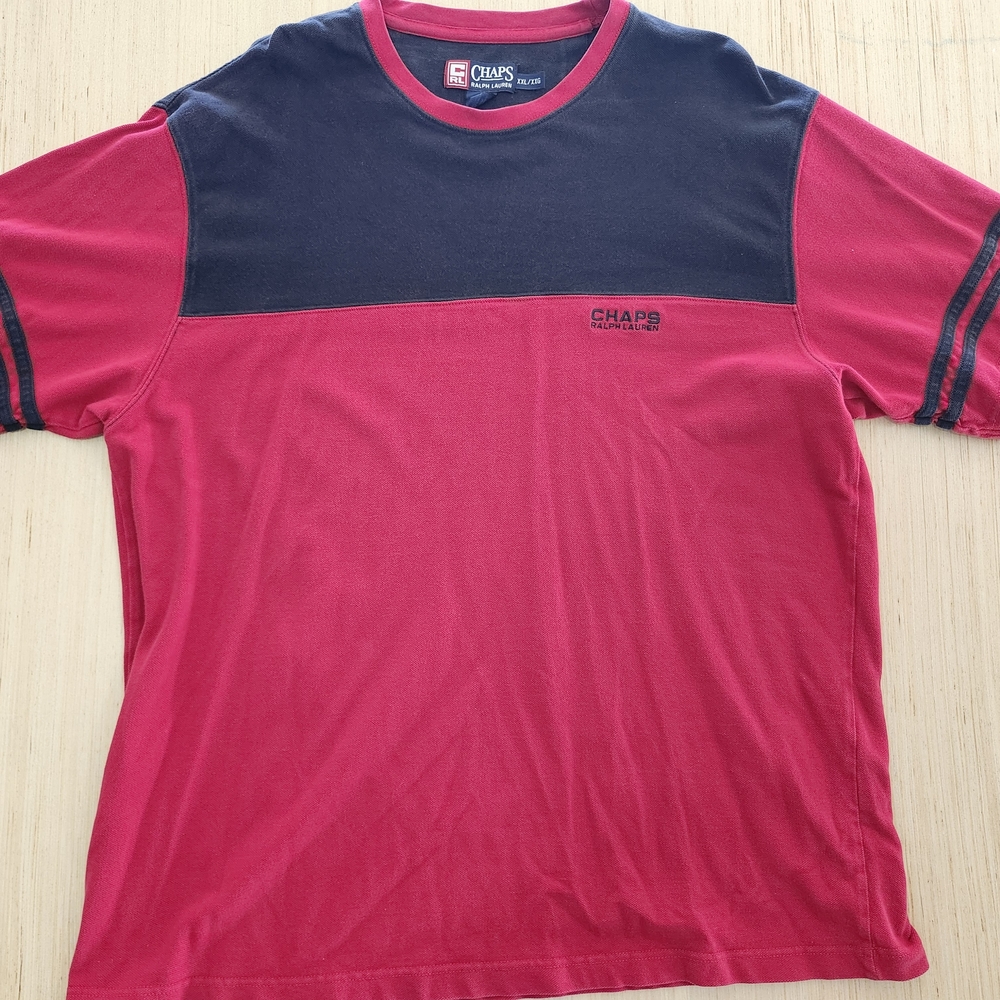 Ralph Lauren Men's Red and Black Tee